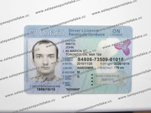 Canadian drivers license